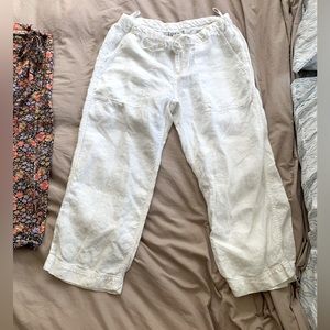 White Linen GAP Pants - Size 4
